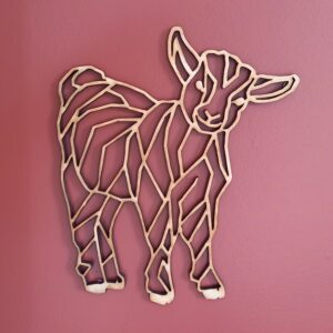 chevreau en bois façon origami