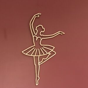 danseuse classique en bois façon origami