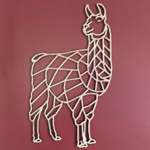 lama en bois façon origami