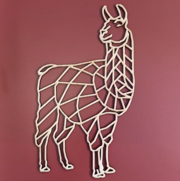 lama en bois façon origami