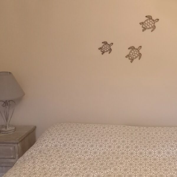 lot de 3 petites tortues en bois façon origami