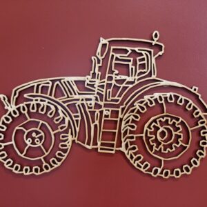 tracteur CLAAS en bois façon origami