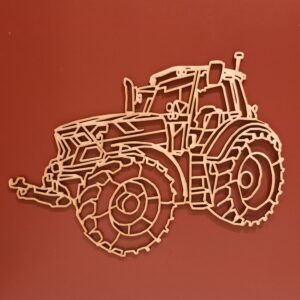 tracteur DEUTZ FAR en bois façon origami