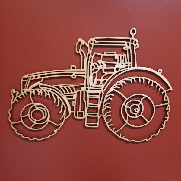 tracteur MASSEY FERGUSSON en bois façon origami
