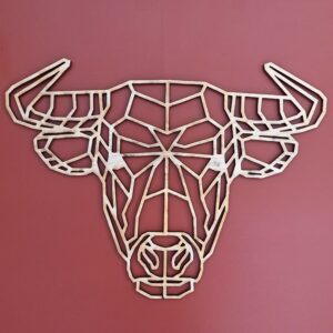 Tête de taureau façon origami