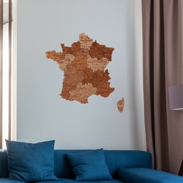 Carte de France personnalisée en bois – Image 2