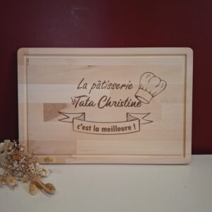 planche à découper personnalisée par gravure