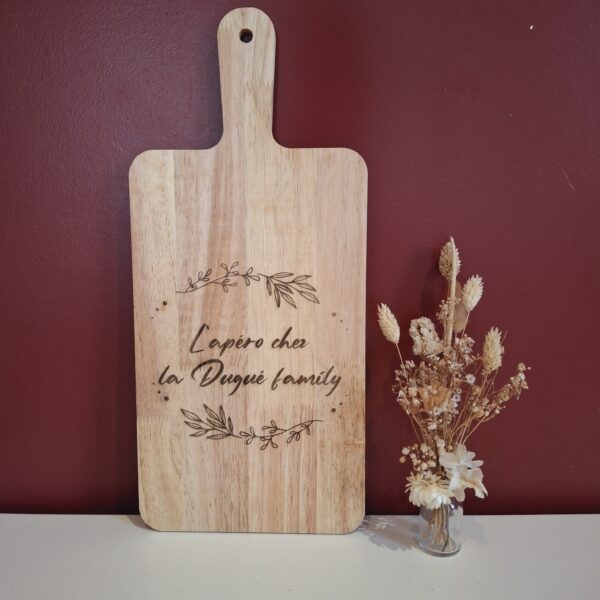 planche apéro en bois personnalisée - Family